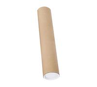 Tubo lungo in cartone con tappi per spedizioni, per pittura, documenti, 60 cm