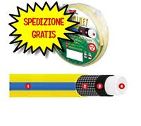 TUBO MAGLIATO GIARDINET GIALLO/NERO 25 MT 1/2