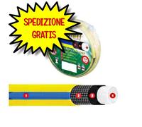 TUBO MAGLIATO GIARDINET GIALLO/NERO 25 MT 3/4