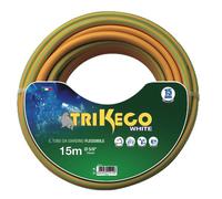 15 MT ROTOLO GOMMA PER IRRIGAZIONE TUBO TRIKECO WHITE 5/8 " MAGLIATO ANTIALGA