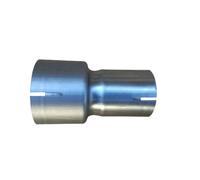 Tubo manicotto adattatore connettore raccordo marmitta scarico auto moto INOX