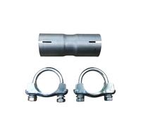 Tubo manicotto riduzione femmina marmitta scarico con fascette VARI DIAMETRI