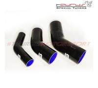 Tubo manicotto siliconico curva 45° diametro 70 mm Silicon Hoses 45 gradi NERO