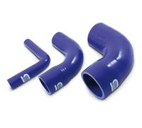 Tubo manicotto siliconico curva 90° gradi Riduzione 63-51mm Silicon Hoses BLU