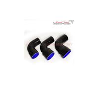 Tubo manicotto siliconico curva 90° gradi Riduzione 76-70mm Silicon Hoses NERO
