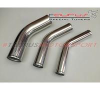 Tubo manicotto siliconico giunzione ALLUMINIO curva 45° gradi 76mm Silicon Hoses