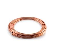 Tubo Microbore di rame per acqua/gas/impianti idraulici e fai da te, flessibile, arrotolato (6 mm, 10 m)