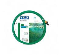 Tubo microforato a tre canali con raccordi 15 mt verde