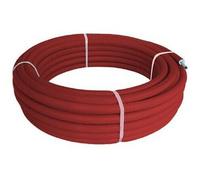 Tubo multistrato in rotolo preisolato PE-RT rosso - varie misure (vendita solo a rotolo)