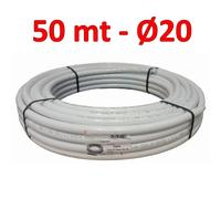 Tubo multistrato isolato rivestito per acqua Ø 20x2 mm - rotolo 50 mt