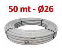 Tubo multistrato isolato rivestito per acqua Ø 26x3 mm - rotolo 50 mt