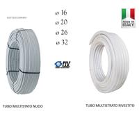 Tubo Multistrato Nudo o Rivestito 16 20 26 32 Pex/Al/Pex Rotoli 10 20 30 40 50