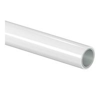 Tubo multistrato PE-RT/AL/PE-RT con 100% barriera antidiffusione di ossigeno per ACS e riscaldamento con tappi igienici alle estremità, bianco (riferimento 1013446)