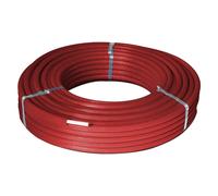 TUBO MULTISTRATO RIVESTITO PEXB/AL/PEXB Ø 20 x 2 - rotolo 50 metri - ROSSO ...