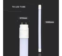 V-TAC Tubo LED T8 18W G13 120cm in Nanoplastica 6400K