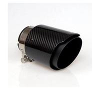 Tubo Nero Opaco Tubo Silenziatore Tubo Di Scarico Universale Per Automobili In Acciaio Inossidabile In Fibra Di Carbonio Per BMW E46 Terminale Di Coda(66-101MM)