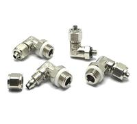 Tubo OD 4 6 8 10 12 mm a M 5 M6-M16 maschio metrico pneumatico rapido a torsione for collegare il raccordo dell'aria a gomito in ottone nichelato 1 pz(10-M14x1.5)