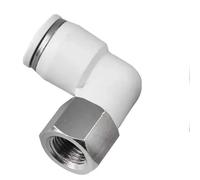 Tubo OD for filettare PLF 4 6 8 10 12 mm Tubo 1/8" 1/4" 3/8" 1/2" Raccordo a innesto pneumatico bianco 1 pz(4-02(4mm-1l4))