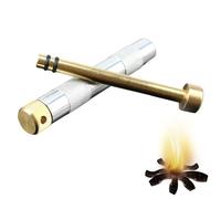 Tubo per accendifuoco - Robusti materiali in lega di alluminio e, strumento per accendere il fuoco, attrezzatura da campeggio all'aperto | Pistone per fuochi da viaggio per campeggio all'aperto