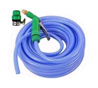 Tubo per acqua da giardino - Tubo lungo flessibile e leggero, non si piega - Set di lavaggio auto con ugello spray, uso esterno | Tubo estensibile portatile per prato, cortile