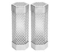 Tubo Per Affumicatore a Pellet, Tubo Per Affumicatore a Caldo O Freddo in Acciaio Inossidabile da 6 Pollici Accessorio Per Barbecue Per Barbecue a Pellet Per Tutti I Grill a Gas Elettrico(Hexagonal)