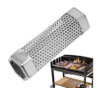 Tubo per affumicatore per griglia a pellet, tubo affumicato a freddo in acciaio, ad alta efficienza, infuso di sapore, per barbecue in cortile, cucina in campo, bistecca pollo