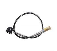 Tubo per aria ARA ad alta pressione, 50 cm, professionale, con filettatura M10x1 e raccordo maschio DIN nero per un gonfiaggio costante di 5000 PSI