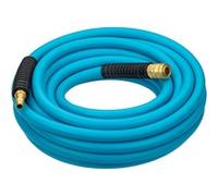 Tubo per aria compressa HAZET 9040N-1020, lunghezza 20 m, diametro 10 mm, con attacco rapido e nipplo di collegamento, protezione antipiega su entrambi i lati, pressione di scoppio 60 bar, in HAZET azzurro'.