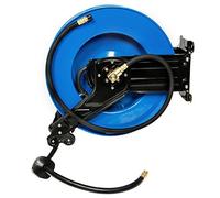 Tubo per aria compressa avvolgitore con molla per il montaggio a parete a trazione fino a 20 Bar 300PSI 15 m di gomma in PVC Tubo Ø interno 10 mm 3/8 pollici