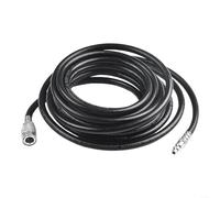 Tubo per aria compressa in PVC, 7,5 m, con attacco rapido per utensili pneumatici, tubo pneumatico nero, 8 mm, diametro esterno 150 PSI