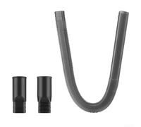 Tubo per aspirapolvere in plastica e gomma con adattatori di interfaccia da 32 mm e 35 mm per raggiungere i condotti di scarico interni profondi dell'essiccatore (32+35 mm)