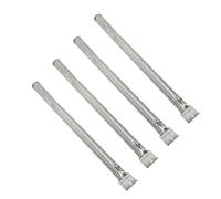 Tubo per Bruciatore per Grill a Gas in Acciaio Inossidabile da 4 Pezzi con Design Regolabile, Piastra Riscaldante in Smalto Porcellanato, Tubo di Ricambio per Griglie a Gas