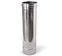 TUBO PER CANNA FUMARIA 0,5 mt. in acciaio inox
