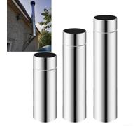 Tubo per canna fumaria, lunghezza 20 cm, in acciaio inox, per multi | 20 cm di lunghezza, compatibile con multi carburante, resistente agli acidi, leggero, vestibilità precisa