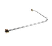 Tubo per Compressore in Alluminio, Filettatura Interna 16mm, Argento | Filetto Interno 16mm, Design Pieghevole, Valvole Terminali, per Officina e Riparazioni