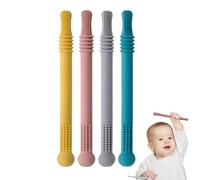 Tubo per Dentizione Cavo, Giocattolo da Masticare con Paglia per Neonati, Giocattoli per Dentizione in Silicone per Bambini Giocattoli da Masticare per Dentizione Molare per