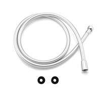 Tubo per doccia, 1,5 m, tubo per doccia, universale, anti-torsione, liscio, anticorrosione, resistente alla pressione, antipiega in effetto PVC
