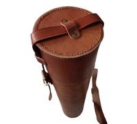 Tubo per documenti in pelle per progetti artistici, borsa portaoggetti e scatole di trasporto per progetti, stampe, poster, obiettivi, opere d'arte e disegni, 60 cm