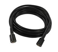 Tubo per Idropulitrice Tubo per Lavaggio Auto Gomma PVC 29,5 FT M22 Tubo di Prolunga per Pulizia Nero a 2 Estremità per Giardino Prato(15MM Inner DM)