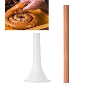 Tubo per insaccare salsicce manuale, facile da usare, imbuto per picnic,