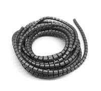 Tubo per la protezione dei cavi, Dispositivo di gestione del cavo di avvolgimento for tubi da 3 metri, 8 mm, 10 mm e 16 mm, avvolge il cavo(Grey,10mm inside diameter)