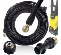 Tubo per la pulizia di tubi HydroClean ProFlex da 15 m - 1/4" (155 bar) con ugel