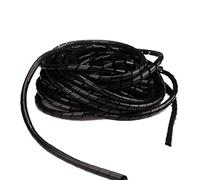 Tubo per la sistemazione dei cavi, Tubo di protezione della linea con diametro interno da 4 mm a 10, tubo avvolgimento del cavo(Black,ID 8mm (10 merer))