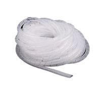 Tubo per la sistemazione dei cavi, Tubo di protezione della linea con diametro interno da 4 mm a 10, tubo avvolgimento del cavo(White,ID 6mm (15 meter))