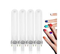 Tubo per lampada per unghie, 4 pezzi/set Lampadine a forma di U 9W per lampada UV di ricambio per lampada UV