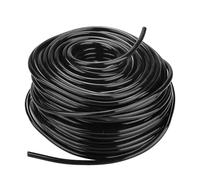 Tubo per microirrigazione, linea di irrigazione a goccia, tubo flessibile irrigazione, alimentazione nero con diametro interno 5 mm/diametro esterno 8 mm sistema da giardino 8mm（1/4in） 50m(164ft)