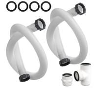 Tubo per piscina fuori terra da 3,8 cm per pompa filtro a sabbia | Design a prova di perdite, guarnizioni ispessite, elevata resistenza al flusso d'acqua, adatto per pompe intex