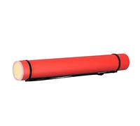 Tubo per Poster di Grande capacità Impermeabile e Resistente all'umidità per il Trasporto di Progetti e Opere D'arte 24,6x3,3 Pollici (rosso)