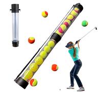 Tubo per raccogliere palline da tennis, con supporto per palline da tennis, raccogli-pickleball staccabile con tracolla per operatori di driving range e istruttori professionisti