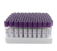 Tubo per raccolta del sangue, tubo sottovuoto monouso in plastica a pressione negativa, 0,5/1/3 ml, 100 pezzi per confezione, tubo anticoagulante per laboratori e ospedali